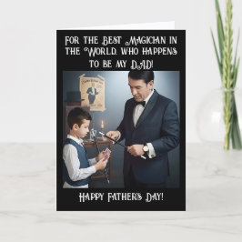 Tarjeta Festiva Mago Papá e Hijo (1) - Día del Padre