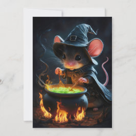 Tarjeta Festiva Mago ratón.