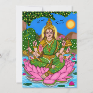 Tarjeta Festiva Mahalakshmi