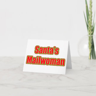 Tarjeta Festiva Mailwoman de Santa