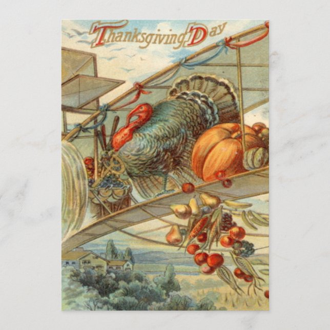 Tarjeta Festiva Maíz de la pera de Apple de la calabaza del (Anverso)