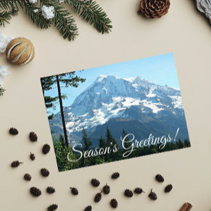 Tarjeta Festiva Majestic Mount Rainier Photo