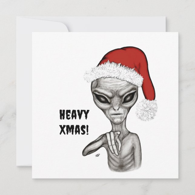 Tarjeta Festiva ¡Mala fortuna, pesadas navidades! (Anverso)