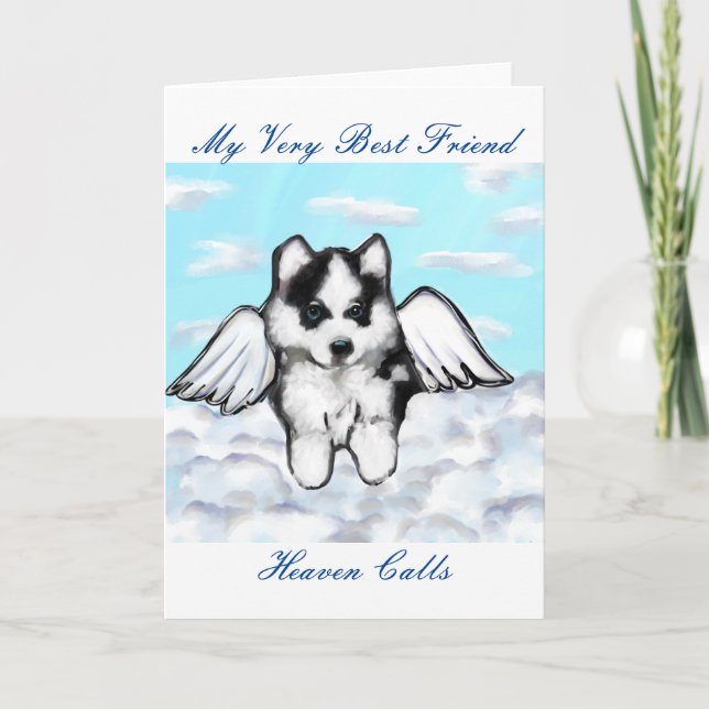 Tarjeta Festiva Malamute de Alaska (Anverso)