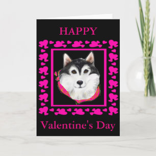 Tarjeta Festiva Malamute de Alaska