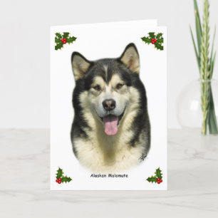 Tarjeta Festiva Malamute de Alaska 8T070D-03