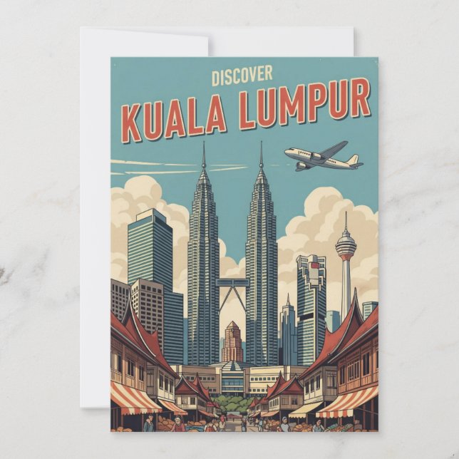 Tarjeta Festiva Malasia de Kuala Lumpur (Anverso)