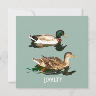 Tarjeta Festiva Mallas de los Ducks