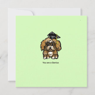 Tarjeta Festiva Maltipoo es un genio