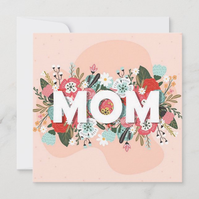 Tarjeta Festiva Mamá (Anverso)