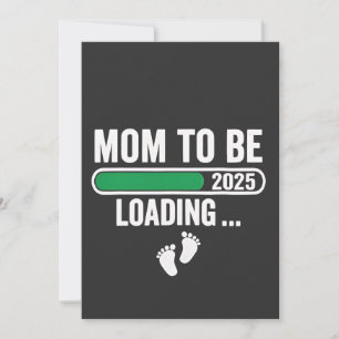 Tarjeta Festiva Mamá a punto de llegar 2025 Embarazo Mamá Año Nuev