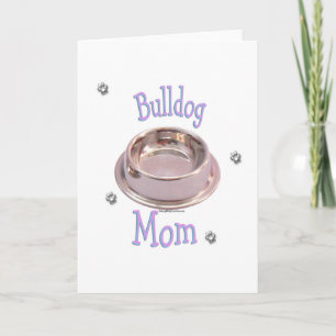 Tarjeta Festiva Mamá bulldog