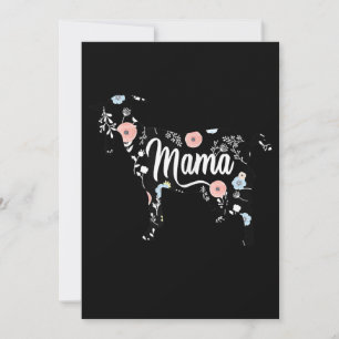 Tarjeta Festiva Mamá de cabra floral ama amante abuela más