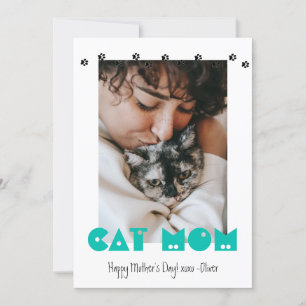 Tarjeta Festiva Mamá de gato   Impresiones de pinturas   Día de la