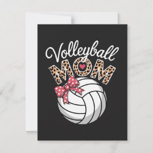 Tarjeta Festiva Mamá de voleibol