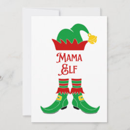 Tarjeta Festiva Mamá Elfa Caprichosa y Linda