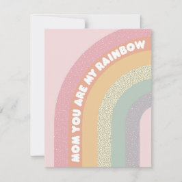 Tarjeta Festiva Mamá eres mi Arcoíris