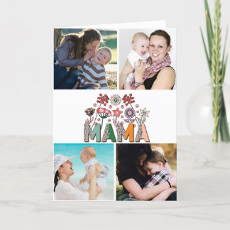 Tarjeta Festiva Mama Floral 4 Foto