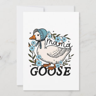Tarjeta Festiva Mama Goose Silly Goose Día de las Madres