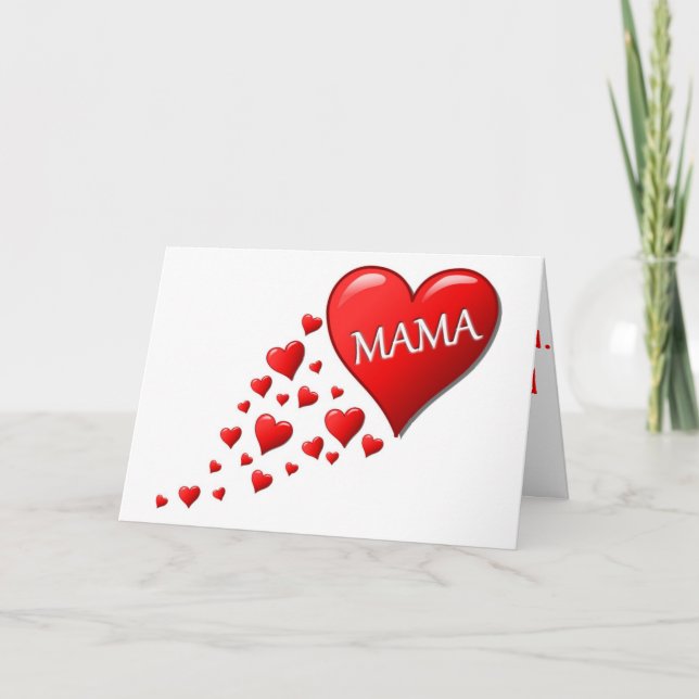 TARJETA FESTIVA MAMA HEARTS (Anverso)