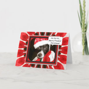 Tarjeta Festiva Mamá Me Vestió, Navidades De Merry Freakin