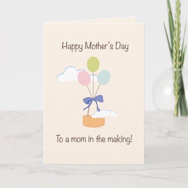Tarjeta Festiva Mamá para el día de la Madre (Anverso)