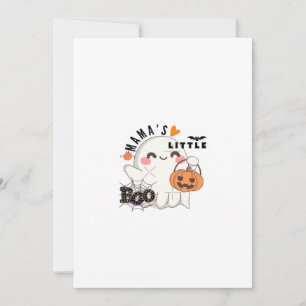 Tarjeta Festiva Mama’s Boo – Cute Kawaii Halloween Boo 2025 Gráfic
