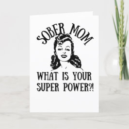 Tarjeta Festiva Mamá sobria