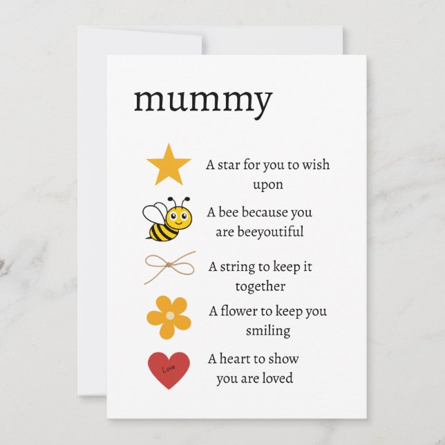 Tarjeta Festiva Mamá, te amo, regalo, recuerdo que me encanta, apr (Anverso)