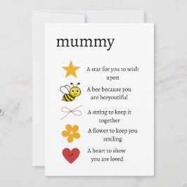 Tarjeta Festiva Mamá te quiero regalo, token te quiero regalo, apr