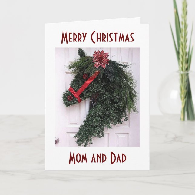 TARJETA FESTIVA MAMÁ Y PADRE EN NAVIDADES=RECUERDOS ESPECIALES (Anverso)