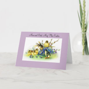 Tarjeta Festiva Mamá y papá de Pascua
