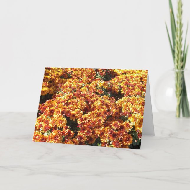 Tarjeta Festiva Mamáes de otoño (Anverso)