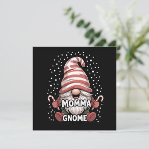 Tarjeta Festiva Mamma Gnome pijamas navideñas familiares a juego