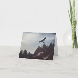 Tarjeta Festiva Mañana sabrosa en las montañas Notecard