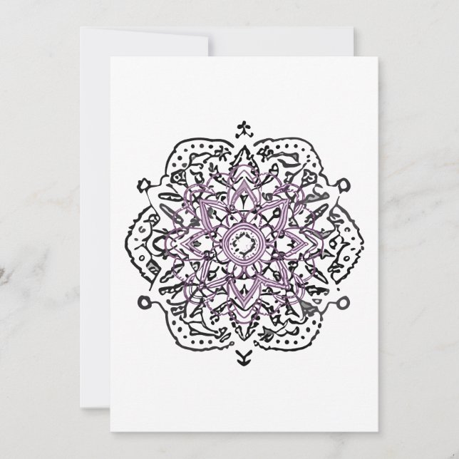 Tarjeta Festiva mandala (Anverso)