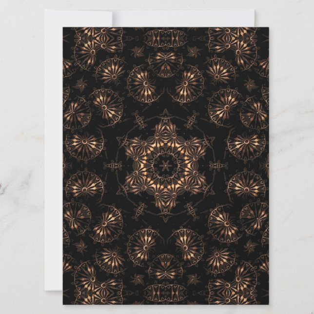Tarjeta Festiva Mandala de la Edad de Bronce (Anverso)