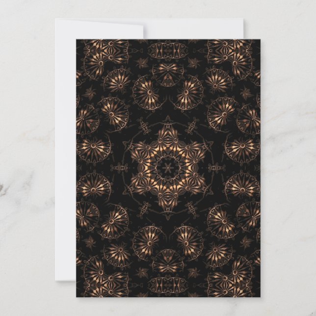 Tarjeta Festiva Mandala de la Edad de Bronce (Anverso)
