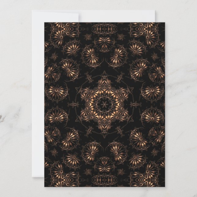 Tarjeta Festiva Mandala de la Edad de Bronce (Anverso)