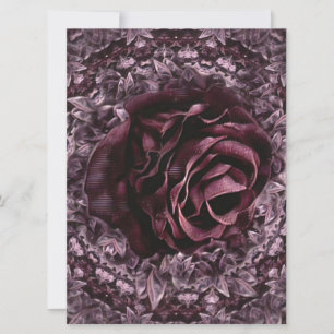 Tarjeta Festiva Mandala de rosa 