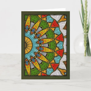 Tarjeta Festiva Mandala de zafiro digital