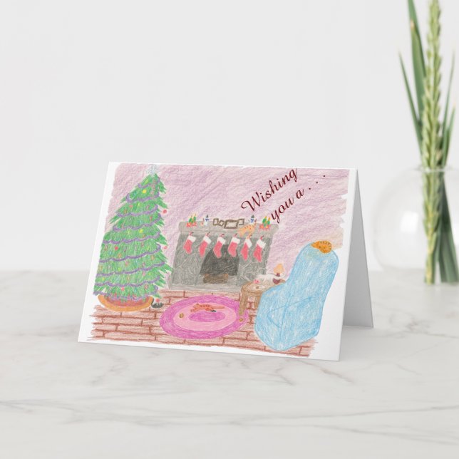 Tarjeta Festiva Mando de Kitty-mas (navidades) (Anverso)