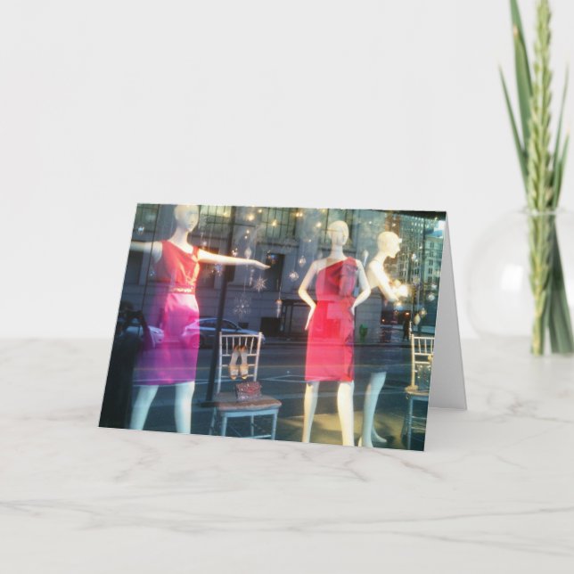 TARJETA FESTIVA MANNEQUÍAS COMO EL FIESTA TAMBIÉN (Anverso)