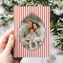 Tarjeta Festiva Mano caprichosa dibujó el marco de los Navidades d