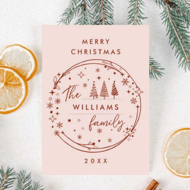 Tarjeta Festiva Mano divertida atrae a Navidades caprichosos (Subido por el creador)