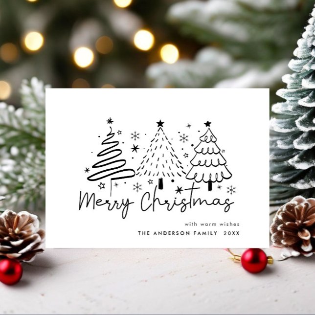 Tarjeta Festiva Mano divertida atrae a Navidades caprichosos (Subido por el creador)