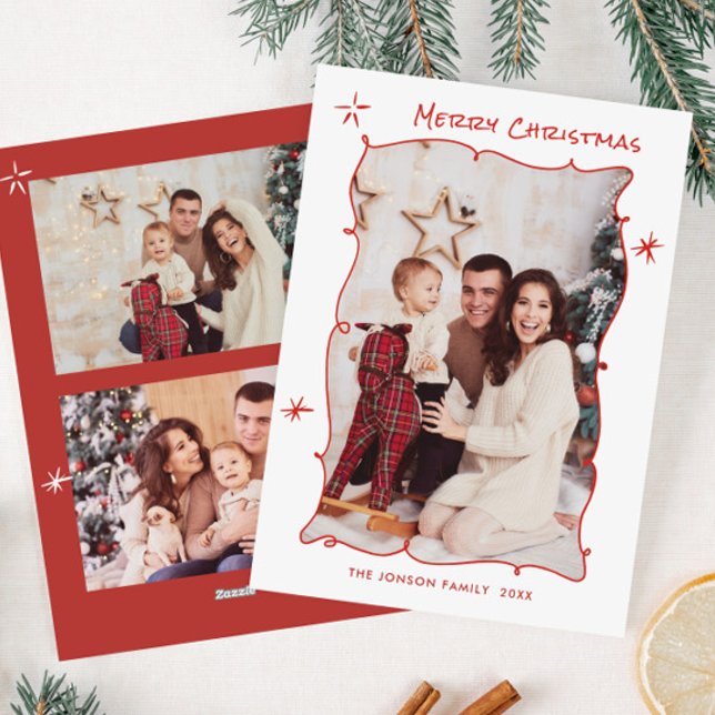 Tarjeta Festiva Mano divertida dibujada por caprichosos Navidades  (Subido por el creador)