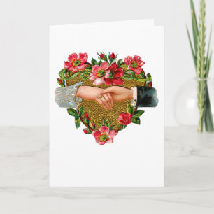 Tarjeta Festiva Manos de los amantes