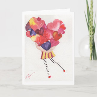 Tarjeta Festiva Manos llenas de amor