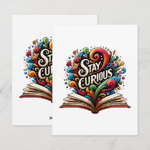 Tarjeta Festiva Mantén la curiosidad